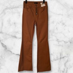 Sincerely Jules rustic flare pants jeans sz 1/25 nwt 009